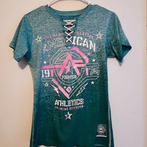 Women's American Fighter top by Buckle.